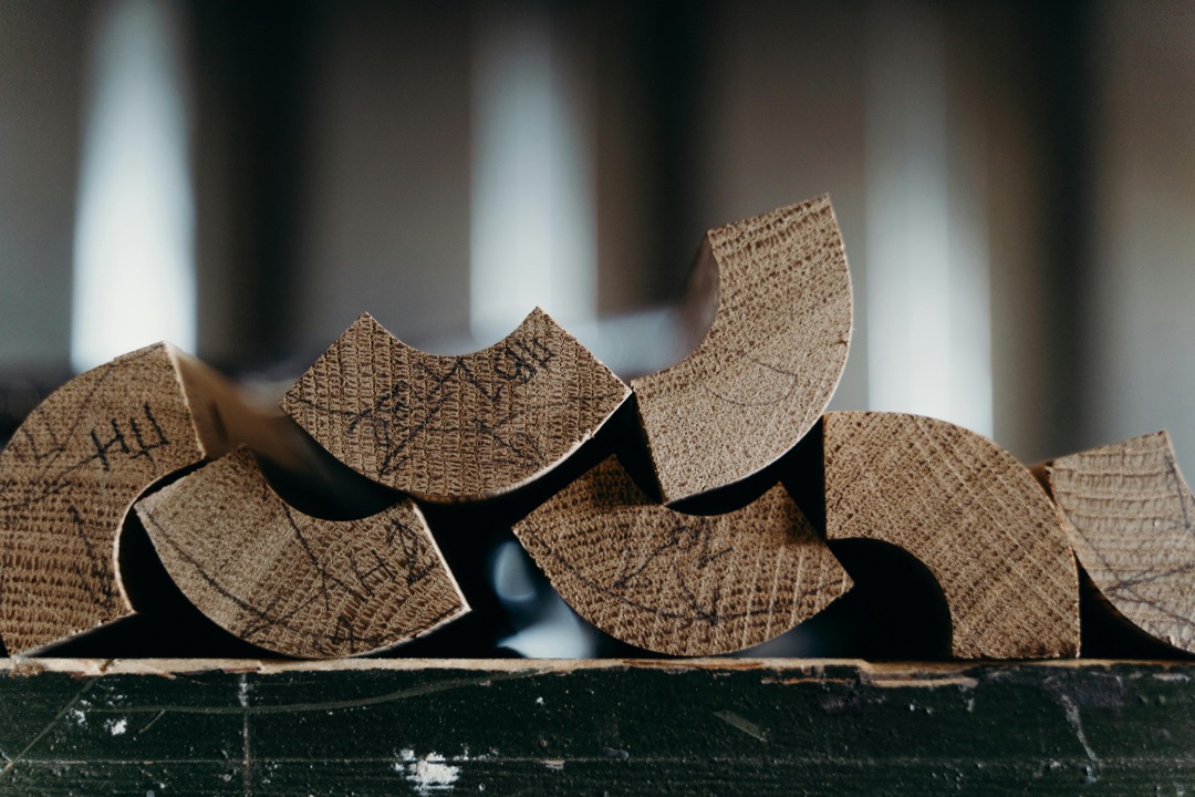 Detail of a white wooden window with twelve panes and crisp mullions